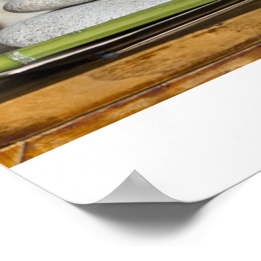 Wellness - Steine Poster (Hoek)