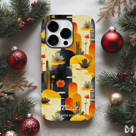 Wellness stijl woestijnlandschap met warme tinten Case-Mate iPhone case