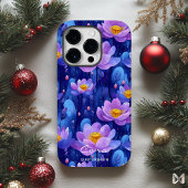Wellness Style Lotus Blossom - Deep Blue & Paarse Case-Mate iPhone Case