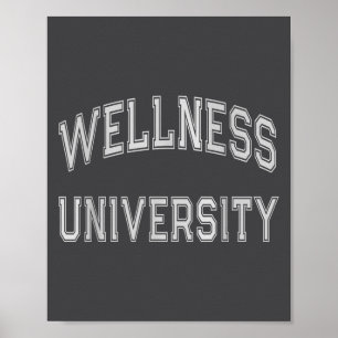 Wellness Universiteit Team Fitness Coach Gym Gezon Poster