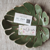 Wellness Verwijskaart Bloem Verwijskaart Visitekaartje