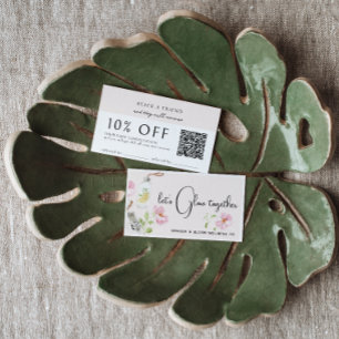 Wellness Verwijskaart Bloem Verwijskaart Visitekaartje