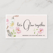 Wellness Verwijskaart Bloem Verwijskaart Visitekaartje (Voorkant)