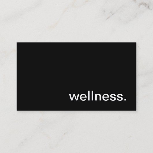 Wellness Visitekaartje (Voorkant)