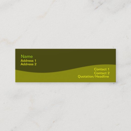 Wellness Visitekaartje (Voorkant)