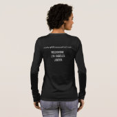 'Wellness Warrior' Long-sleeve Womens Top (Achterkant volledig)
