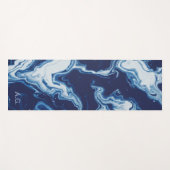 Wellness Waters Exercise Mat - Navy Blue Fluid  (Voorkant (horizontaal))