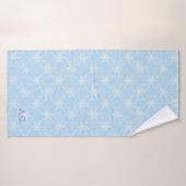 Wellness Waters Gym Towel - Icy Blue Snowflake  Badhanddoek (Badhanddoek)
