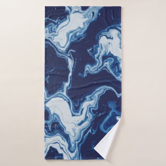 Wellness Waters Large Towel - Custom Ocean Blue  Badhanddoek (Badhanddoek)