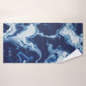 Wellness Waters Large Towel - Custom Ocean Blue  Badhanddoek (Badhanddoek)