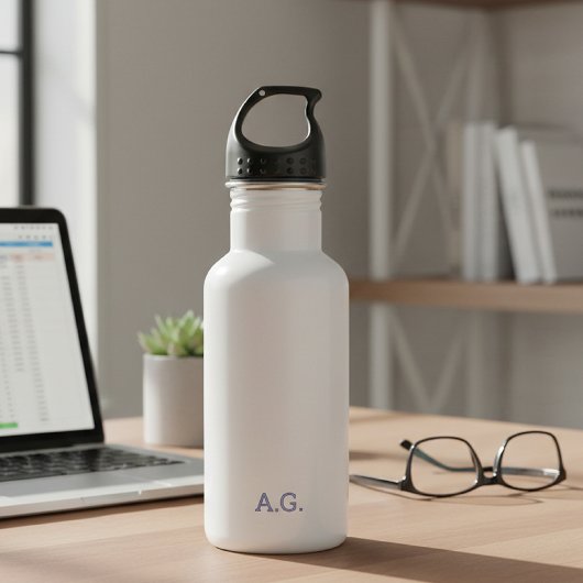 Wellness Waters Sports Bottle - Minimalist Optical Waterfles
