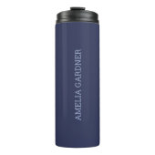 Wellness Waters Thermos - Matte Night Blue  Thermosbeker (Voorkant)