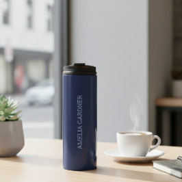 Wellness Waters Thermos - Matte Night Blue  Thermosbeker
