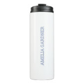 Wellness Waters Water Bottle - Minimalist White  Thermosbeker (Voorkant)