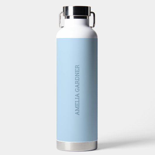 Wellness Waters Water Bottle - Powder Blue Waterfles (Voorkant)