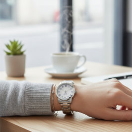 Wellness Waters Wristwatch - Reflective Steel  Horloge