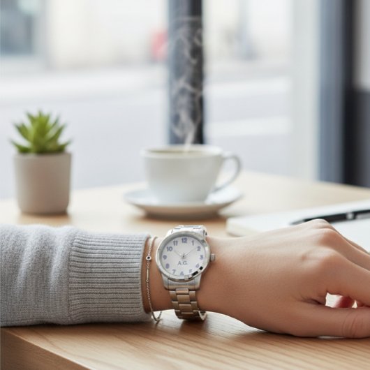 Wellness Waters Wristwatch - Reflective Steel  Horloge