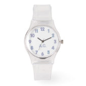 Wellness Waters Wristwatch - Transparent Ice Desig Horloge (Voorkant)