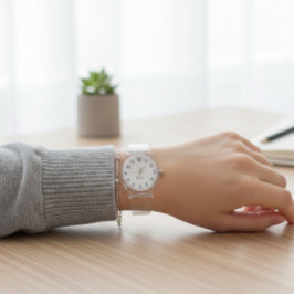 Wellness Waters Wristwatch - Transparent Ice Desig Horloge