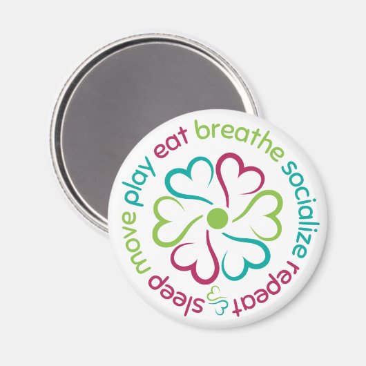 Wellness Wheel Magneet (Voorkant / Achterkant)