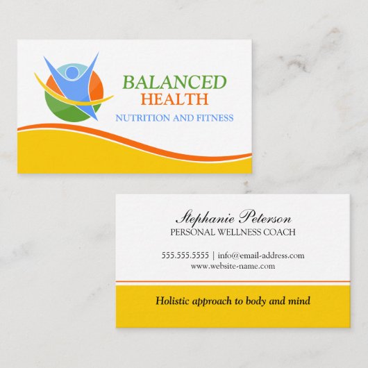 Wellnesscoach Visitekaartje (Voorkant / Achterkant)