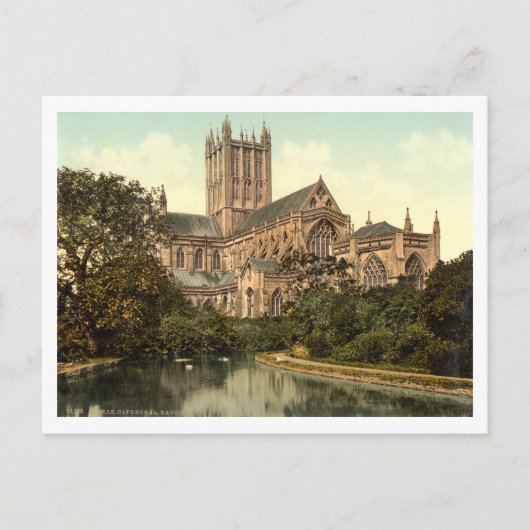 Wells Cathedral, Somerset, Engeland Briefkaart (Voorkant)