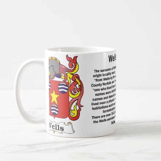 Wells Family Crest Mok (Links)