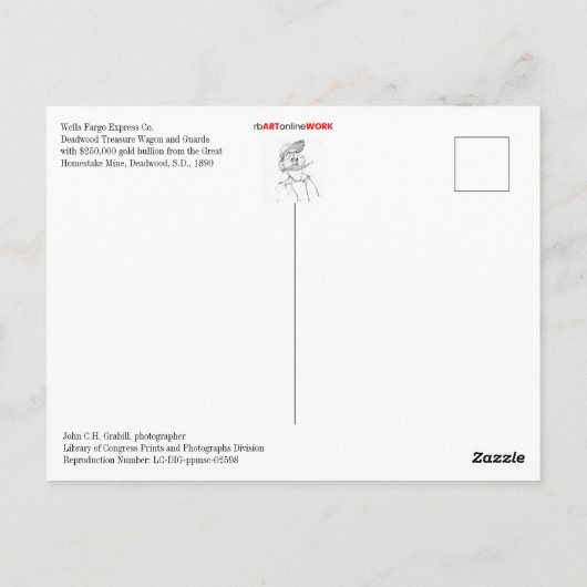 Wells Fargo Express Briefkaart (Achterkant)