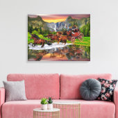 WELLS FARGO STAGECOACH CANVAS AFDRUK (Insitu (Woonkamer))