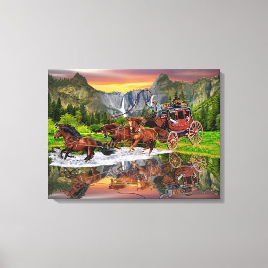 WELLS FARGO STAGECOACH CANVAS AFDRUK (Voorkant)