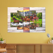 WELLS FARGO STAGECOACH CANVAS AFDRUK (Insitu (Woonkamer))