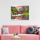 WELLS FARGO STAGECOACH CANVAS AFDRUK (Insitu (Woonkamer))