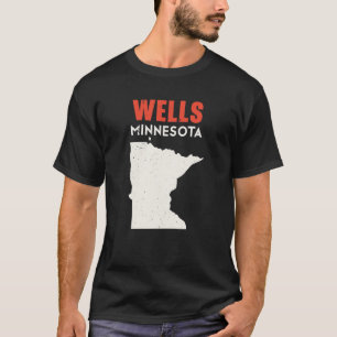 Wells Minnesota USA State America Travel Minnesota T-shirt