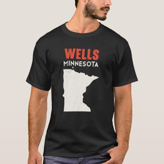 Wells Minnesota USA State America Travel Minnesota T-shirt (Voorkant)