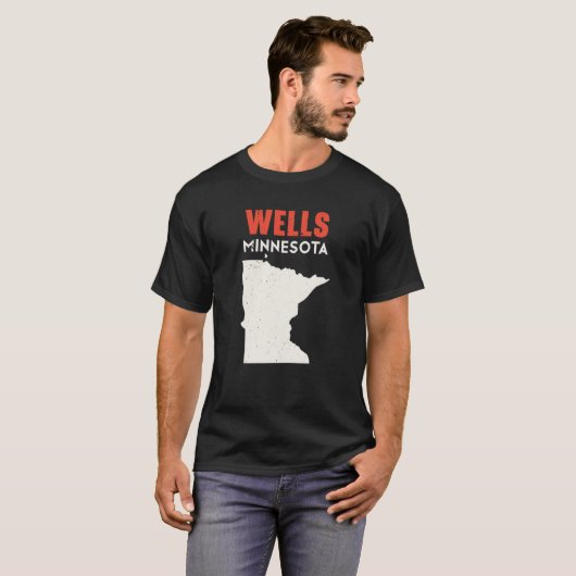 Wells Minnesota USA State America Travel Minnesota T-shirt (Voorkant volledig)