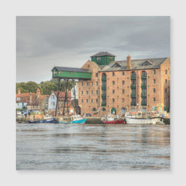 Wells-next-the-zee Norfolk Magnet Kaart