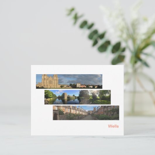 Wells Panoramas Briefkaart (Staand voorkant)