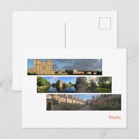 Wells Panoramas Briefkaart (Voorkant / Achterkant)