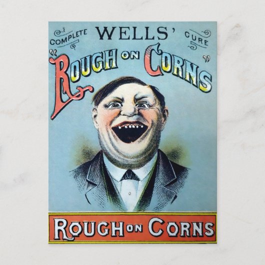 Wells Rough on Corns Advertisement Briefkaart (Voorkant)