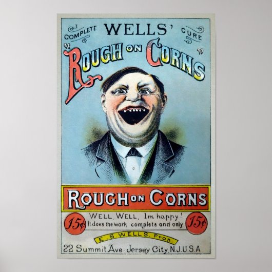 Wells Rough on Corns Advertisement Poster (Voorkant)