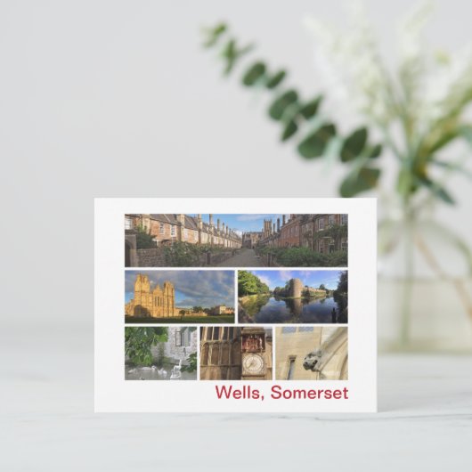 Wells, Somerset Briefkaart (Staand voorkant)