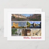 Wells, Somerset Briefkaart (Voorkant / Achterkant)