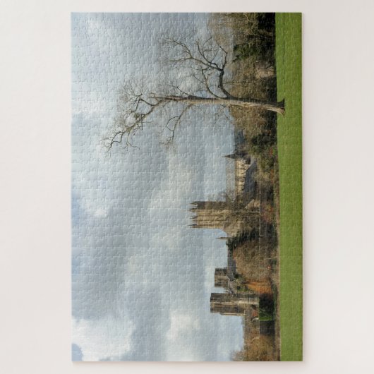Wells Somerset UK The gothic Wells Cathedral . Legpuzzel (Verticaal)