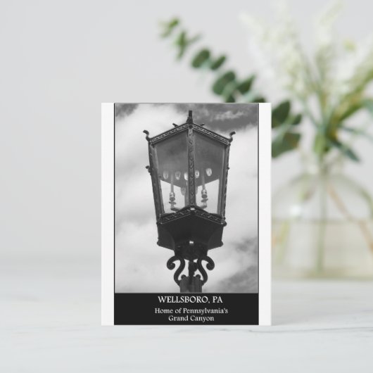Wellsboro, PA Home van Pennsylvania's Grand Canyon Briefkaart (Staand voorkant)