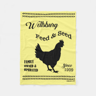 WELLSBURG VOEDING EN ZAAD FLEECE DEKEN