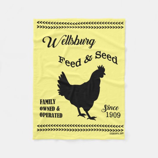 WELLSBURG VOEDING EN ZAAD FLEECE DEKEN (Voorkant)