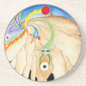 "Wellspring" Mandala Drink Onderzetter (Voorkant)