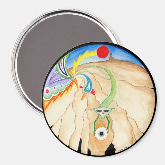 "Wellspring" Mandala magneet (Voorkant / Achterkant)