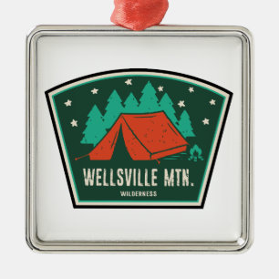 Wellsville Mountain Wilderness Utah Kamperen Metalen Ornament