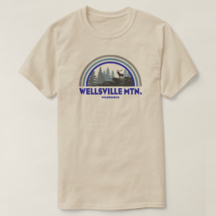 Wellsville Mountain Wilderness Utah Regenboodhert T-shirt